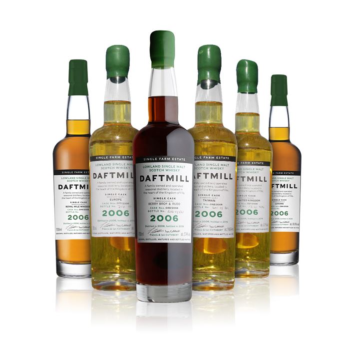 Daftmill 2006 Single Cask #21 (UK Exclusive); Daftmill 2006 Single Cask #39 (Berry Bros. & Rudd Exclusive); Daftmill 2006 Single Cask #44 (Royal Mile Whiskies Exclusive); Daftmill 2006 Single Cask #48 (Taiwan Exclusive); Daftmill 2006 Single Cask #77 (Europe Exclusive); Daftmill 2006 Single Cask #89 (Luvians Exclusive)