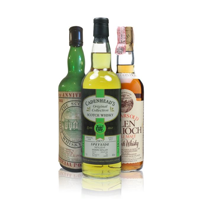 1977 Ardmore bottled by Cadenhead, 1980s Glen Garioch and a 16-year-old SMWS Glenlivet