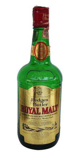 Hedges & Butler Royal Malt, Bottled 1980s