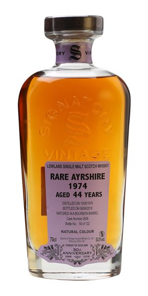 Rare Ayrshire 44 Years Old, Distilled 1974, Signatory 30th Anniversary (Signatory)
