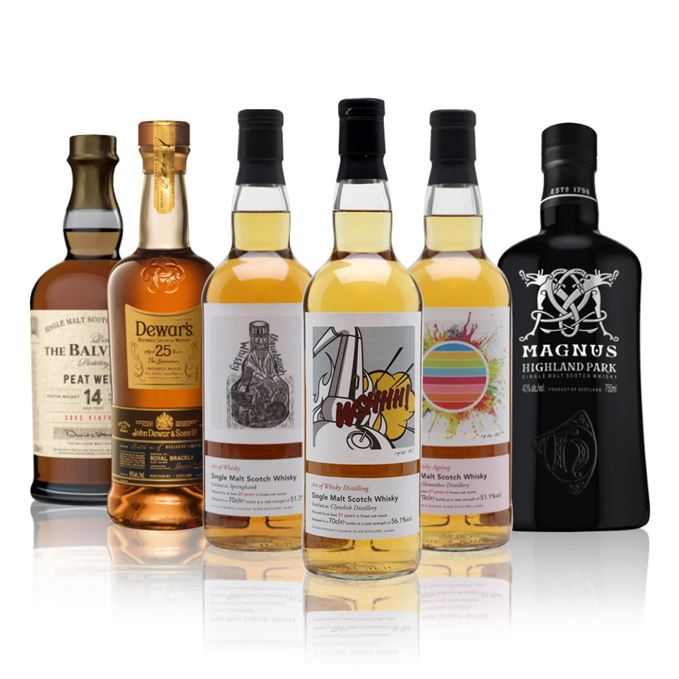 Whisky reviews Highland Park Magnus Balvenie Peat Week, Dewar's 25, the whisky exchange art of whisky