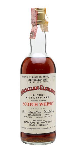 Macallan-Glenlivet 37 Years Old, 1940 (Gordon & MacPhail)