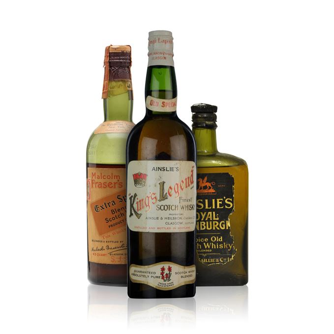 Rare whisky reviews: Malcolm Fraser's, Ainslie's King's Legend and Ainslie's Royal Edinburgh