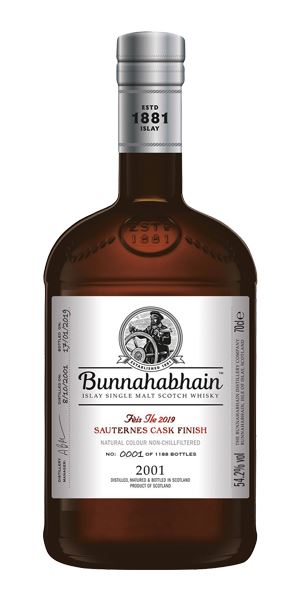 Bunnahabhain 2001 Sauternes Cask Finish, Fèis Ìle 2019